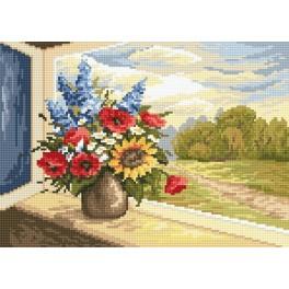 W 33052 Wzór graficzny ONLINE pdf - Kwiaty w oknie