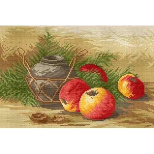 Wzór graficzny online - Martwa natura z jabłkami Wzór graficzny online - Martwa natura z jabłkami