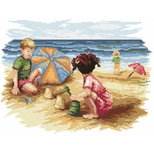Wzór graficzny online - Dzieci na plaży - B. Sikora Wzór graficzny online - Dzieci na plaży - B. Sikora