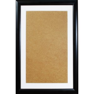 S 251010-2743-148 Wooden frame - black colour - white passe-partout (27,7x43,6cm)