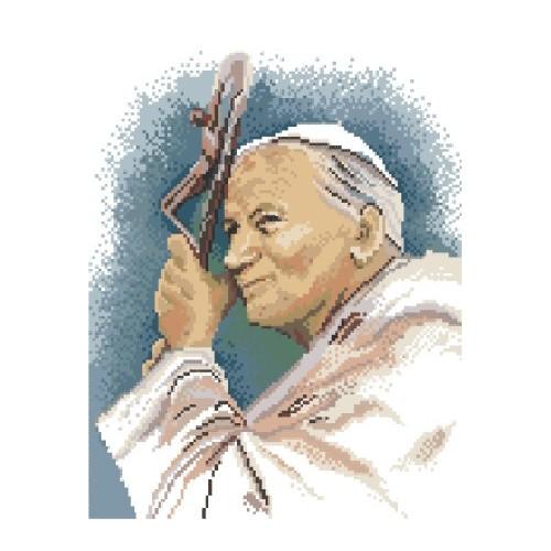 GC 5203 Wzór do haftu drukowany - Papież Jan Paweł II