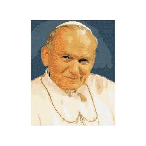 GC 6058 Wzór do haftu drukowany - Papież Jan Paweł II