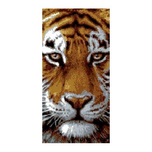 GC 6536 Wzór do haftu drukowany - Tygrys