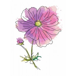 GC 8706 Cross stitch pattern - Charming cosmos