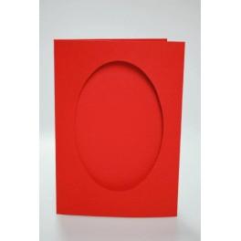 901-15 Duża kartka z owalnym psp czerwona