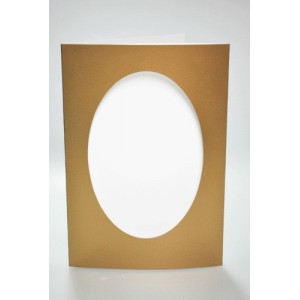 902-02 Big card with an oval passe-partout gold