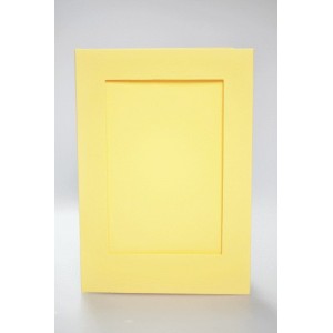 944-04 Big card with a rectangular passe-partout yellow