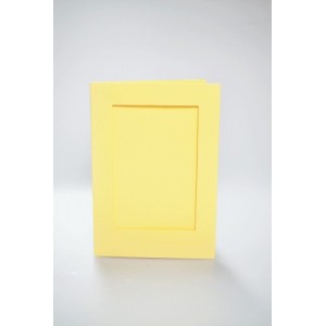 946-08 Cards with a rectangular passe-partout yellow
