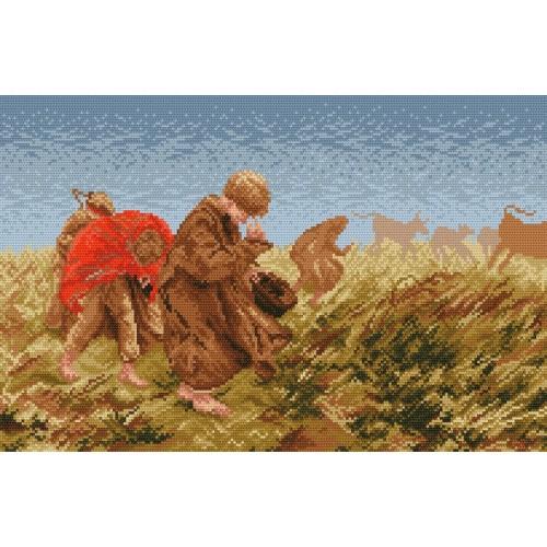 Kanwa z nadrukiem - J. Chełmoński- Burza Kanwa z nadrukiem - J. Chełmoński- Burza
