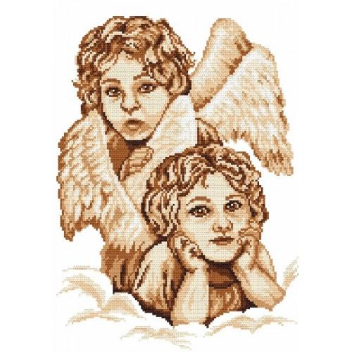 Aida z nadrukiem - Na niebiańskiej chmurce Aida z nadrukiem - Na niebiańskiej chmurce