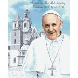 AN 8640 Aida z nadrukiem - Papież Franciszek w Krakowie