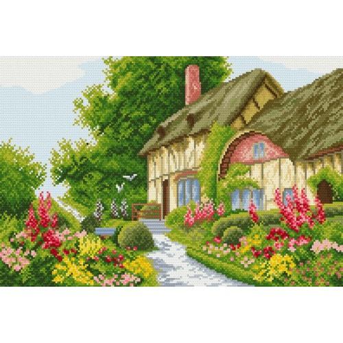 Zestaw z muliną - Domek w kwiatach Zestaw z muliną - Domek w kwiatach