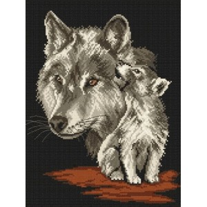Z 4098 Cross stitch kit - Wolves - A. Songin