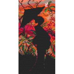 Z 4369 Cross stitch kit - Geisha - Dusk
