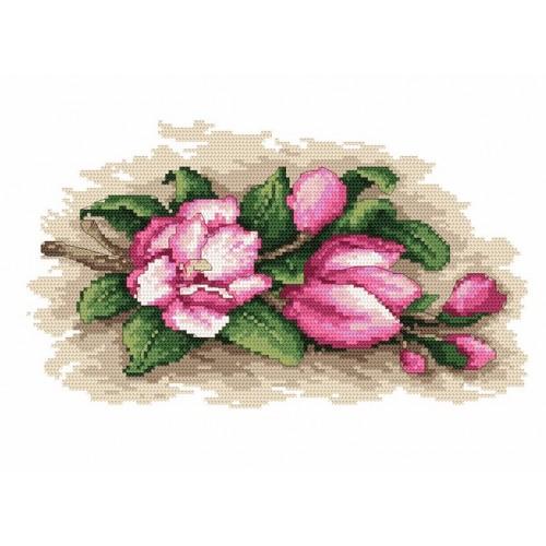Zestaw z muliną - Urzekające magnolie Zestaw z muliną - Urzekające magnolie