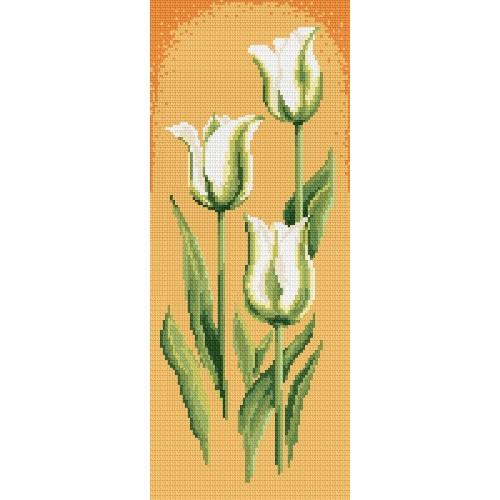Zestaw z muliną - Zielone tulipany Zestaw z muliną - Zielone tulipany