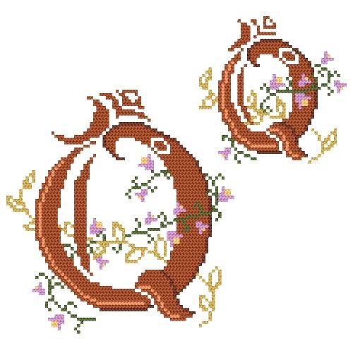 Zestaw z muliną, - Monogram Q Zestaw z muliną, - Monogram Q