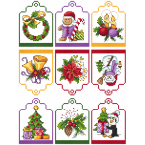 ZU 4890 Cross stitch kit - Gift tags