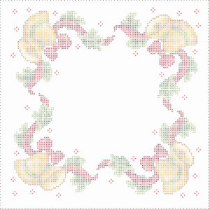 BSC 4461 Napkin with bells - Table-cloth, Runners - Stamped