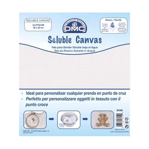 Kanwa rozpuszczalna w wodzie 54/10cm (14 ct) – 20x22 cm Kanwa rozpuszczalna w wodzie 54/10cm (14 ct) – 20x22 cm