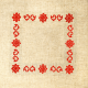 ZU 8839 Cross stitch kit - Folk napkin II