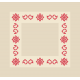ZU 8839 Cross stitch kit - Folk napkin II