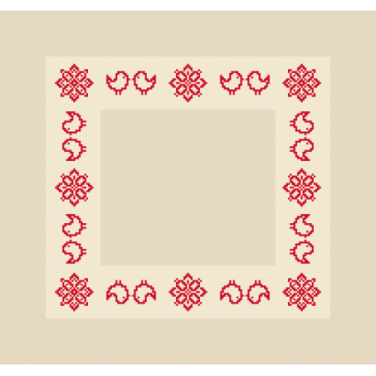 ZU 8839 Cross stitch kit - Folk napkin II