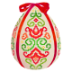 W 8835 Cross stitch pattern PDF - Easter egg - colourful arabesque