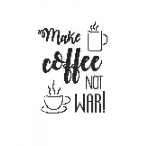 GC 8885 Wzór do haftu drukowany - Coffee