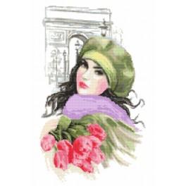 W 10099 Wzór graficzny ONLINE pdf - Dziewczyna z tulipanami