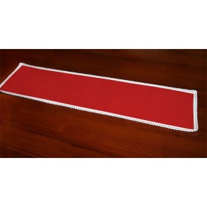983-06 Runner Aida 117x21 cm red