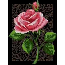 GC 3075 Wzór do haftu drukowany - Róża