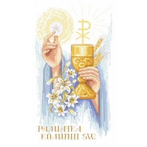 GC 10103 Cross stitch pattern on paper - In rememberance of First Communion