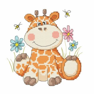 Z 8737 Cross stitch kit - Sweet giraffe