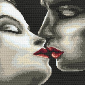 AN 4380 Tapestry Aida - The Kiss
