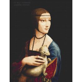 W 8930 Wzór graficzny ONLINE pdf - Dama z gronostajem - Leonardo da Vinci