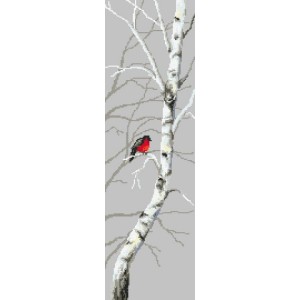 W 8765 Cross stitch pattern PDF - Birches III