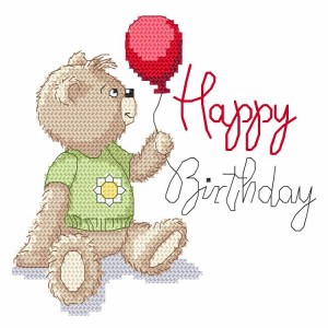 Z 8775 Cross stitch kit - Happy birthday