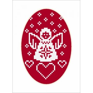 ZU 8871 Cross stitch kit - Card - Angel