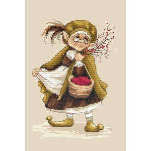 GC 10142 Wzór do haftu na papierze - Lady troll