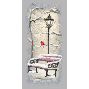 K 10153 Tapestry canvas - Winter bench