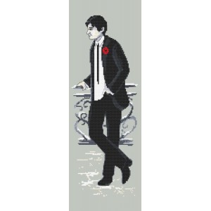 GC 10157 Cross stitch pattern on paper - New Year's Eve man