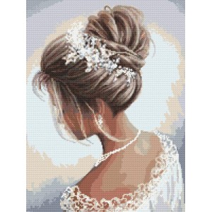 GC 10169 Cross stitch pattern on paper - Lady in white