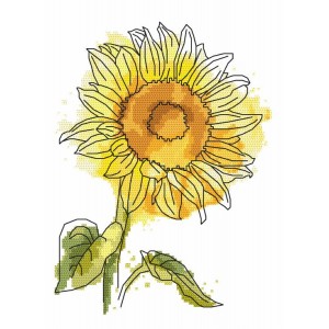 AN 10225 Tapestry aida - Lovely sunflower