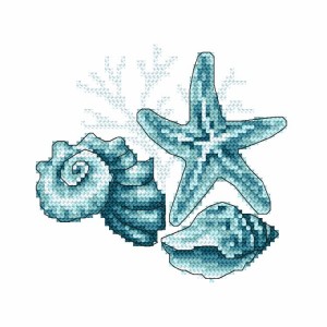 W 10220 Cross stitch pattern PDF - Sea shells II