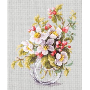 MN 100-011 Cross stitch kit - Blooming apple tree