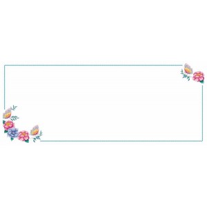 W 4396 ONLINE pattern pdf - Table runner with flowers