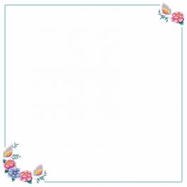 GU 4397 Wzór graficzny - Obrus z kwiatkami