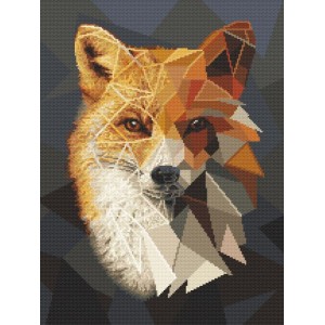GC 8987 Cross stitch pattern - Mosaic fox