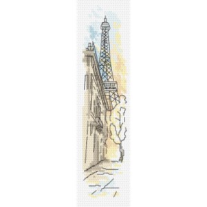 GU 10404 Cross stitch pattern - Bookmark - Greetings from Paris
